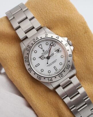 Rolex Explorer II Polar White 16570 1995 GMT 40mm Stainless Steel Men's Watch