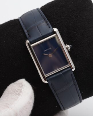 Cartier Tank De Must WSTA0055 Blue Dial UNWORN 2022 33mm Men's Watch