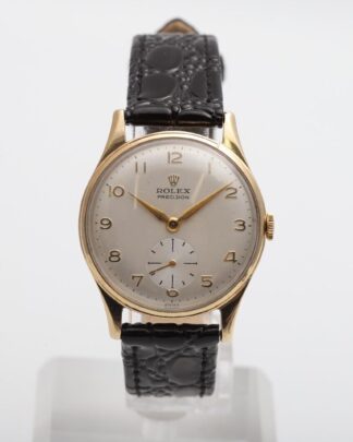 Rolex Oyster Precision 9ct Yellow Gold 12868 31mm 1963 Manual Wind Men's Watch