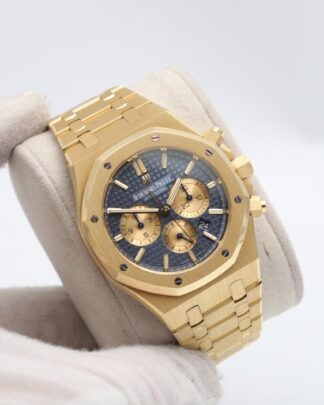 Audemars Piguet Royal Oak 26331BA 18ct Yellow Gold 2019 Blue Dial Men's Watch