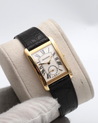 Bucherer Curvex Tank 18ct Yellow Gold 980009 Quartz 27mm Men's Watch