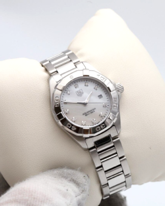 Tag Heuer Aquaracer MOP Diamond Dial WAY1413 Quartz 2018 27mm Women's Watch