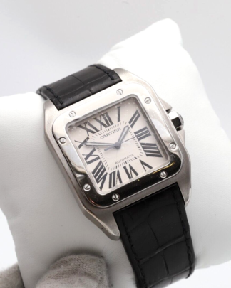 Cartier Santos 100 L 2656 Stainless Steel 38mm 2014 Stainless Steel Men's Watch