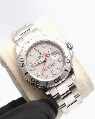 Rolex Yacht-Master 40mm 16622 Platinum Bezel 2006 Silver Dial Men's Watch