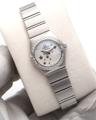 Omega Constellation 123.15.24.60.05.003 Diamond Bezel 24mm Women's Watch