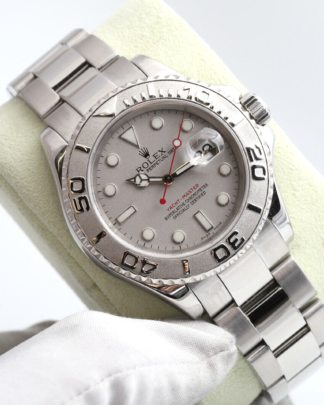 Rolex Yacht-Master 16622 40mm Platinum Bezel 2006 Silver Dial Men's Watch