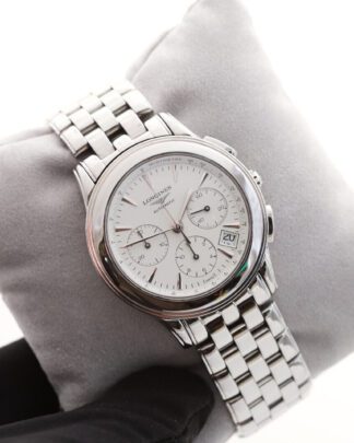 Longines Flagship L4.718.4 Chrongraph 40mm White Dial 2006 Men's Watch