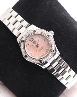 Tag Heuer Aquaracer WAF141B Factory Diamonds 27mm Mother of Pearl Women's Watch