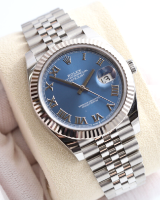 Rolex Datejust 41mm 126334 Blue Roman Dial Jubilee Bracelet 2020 Men's Watch