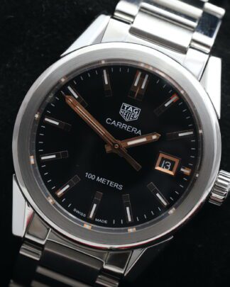 Tag Heuer Carrera WBG1311.BA0758 Black Dial 36mm 2020 Quartz Unisex Watch