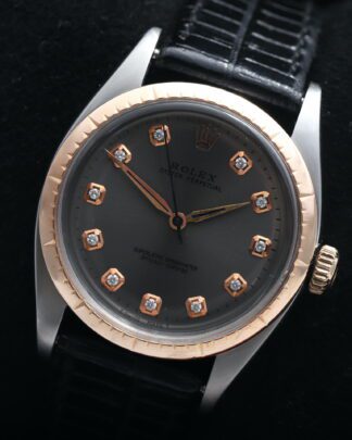 Rolex Oyster Perpetual Zephyr 6582 Diamond Dial 34mm 1958 Rare Men's Watch