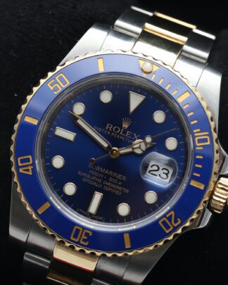 Rolex Submariner Bluesy 40mm Blue Dial 116613LB 2015 Bimetal Men's Watch