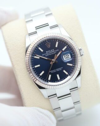 Rolex Datejust 126234 36mm Blue Baton Dial UNWORN 2024 Mens Watch