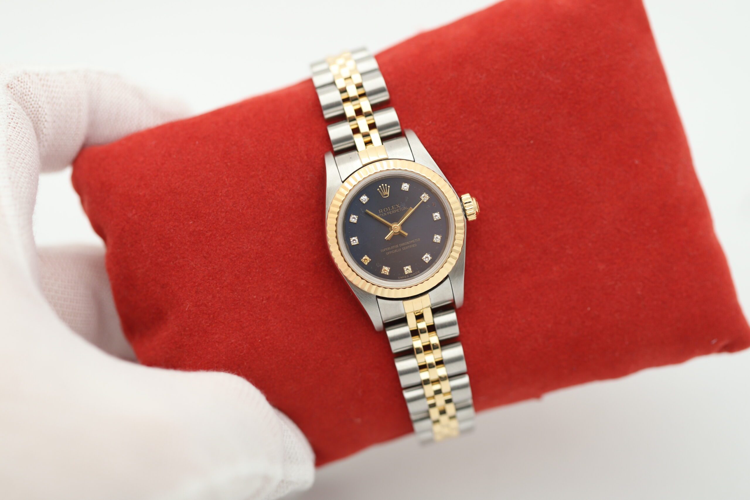 ROLEX OYSTER PERPETUAL LADY 76193 3コマ ROLEX OYSTER PERPETUAL LADY 76193 3コマ レディース