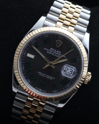 Rolex Datejust Wimbledon 126233 18ct Yellow Gold 36mm Jubilee Men's Watch