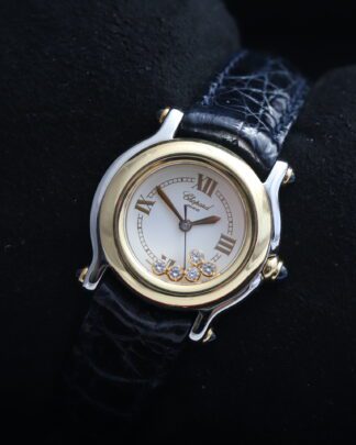 Chopard Happy Sports 27/8246 Floating Diamonds Gold Bezel 26mm Women's Watch