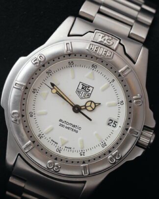 Tag Heuer 4000 Automatic Date 699.706 White Dial 39mm Men's Watch