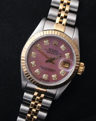 Rolex Lady-Datejust 69173 Gold/Steel MOP Diamond Dial 26mm