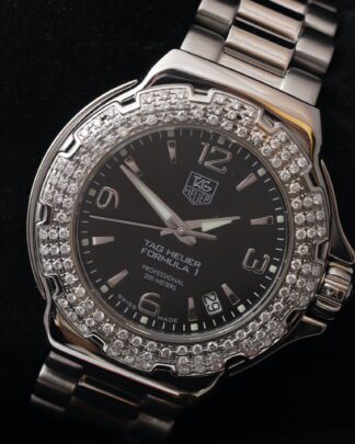Tag Heuer Formula 1 Lady Factory Diamond Bezel 37mm WAC1214 Women's Watch