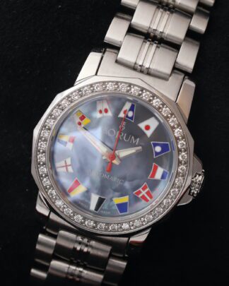 Corum Admirals Cup Lady Mother of Pearl Dial & Diamond Bezel 29mm Women's Watch