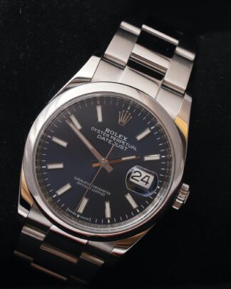 Rolex Datejust 36 126200 Blue Baton Dial 2019 Oyster Bracelet Men's Watch