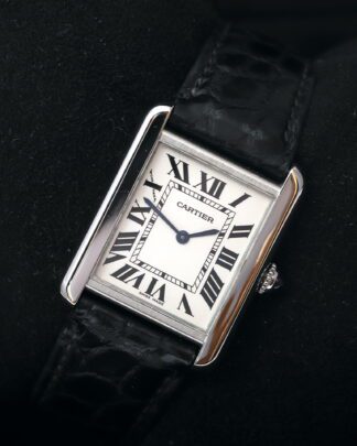 Cartier Tank Solo W5200005/3170 Quartz 31x24mm White Dial Women's Watch