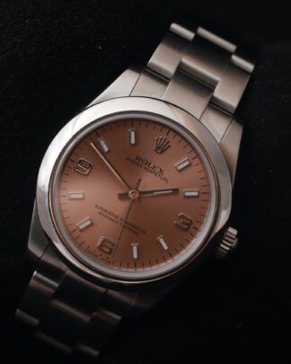 Rolex Oyster Perpetual 31 Salmon Dial 177200 2008 Oyster Bracelet Women's Watch