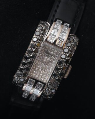 Chopard La Strada 18ct White Gold Factory Set Diamonds 18mm Pave Women's Watch