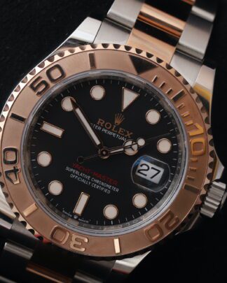 Rolex Yacht-Master 40 126621 18ct Rose Gold Black Dial 2022 Men's Watch