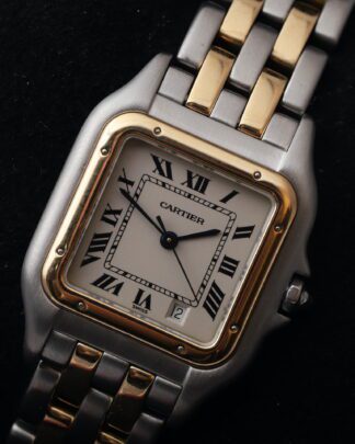Cartier Panthere Mid Size 183949 Two Row 18ct Yellow Gold 27mm Ladies Watch