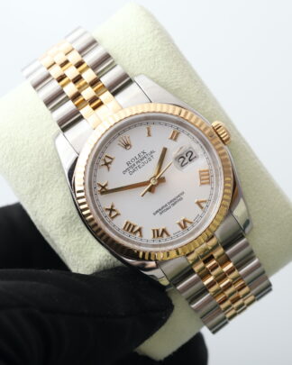 Rolex Datejust 36mm 116233 18ct Yellow Gold Concealed Clasp 2007 Men's Watch