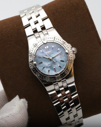 Breitling Starliner Blue Mother of Pearl Dial A71340 30mm Women's Watch