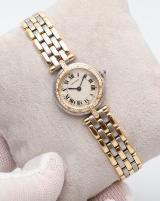 Cartier Panthere Ronde 166920 Diamond Bezel 18ct Yellow Gold 24mm Quartz Watch