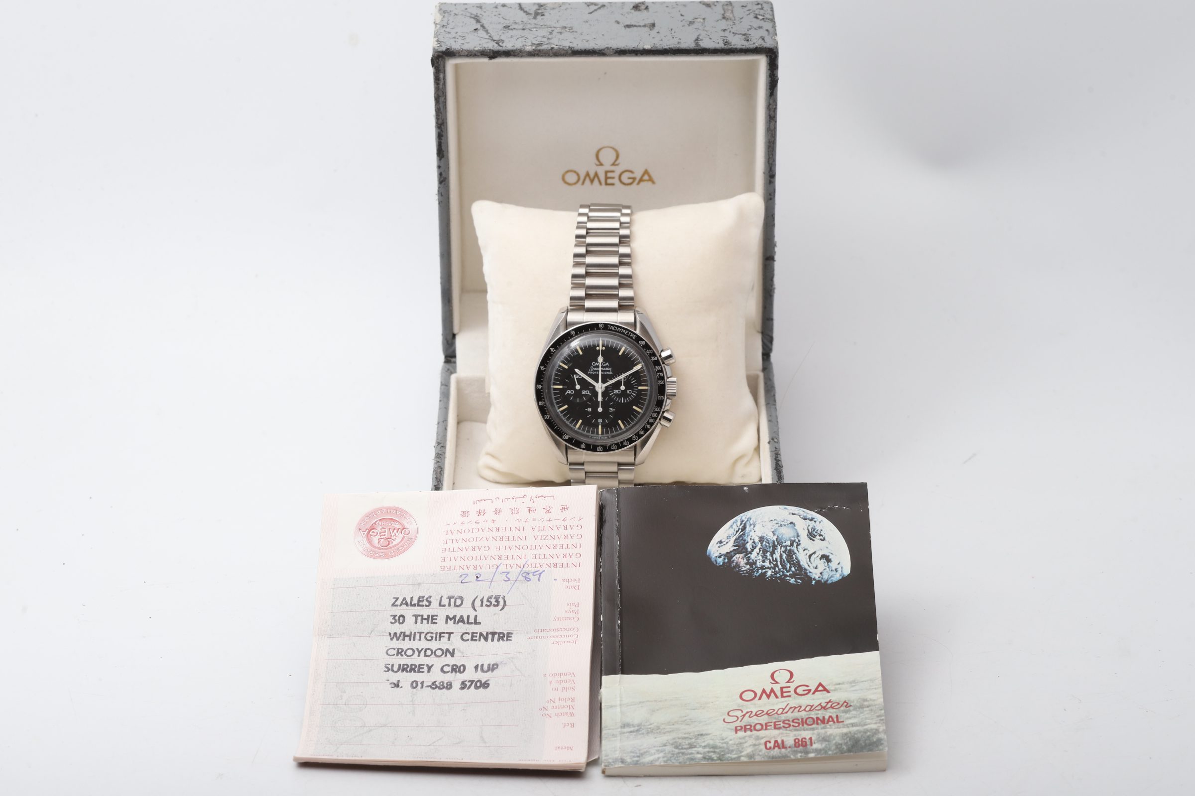Omega Speedmaster Professional Moonwatch ST145022 Box&Paper's 1989 Men's Watch