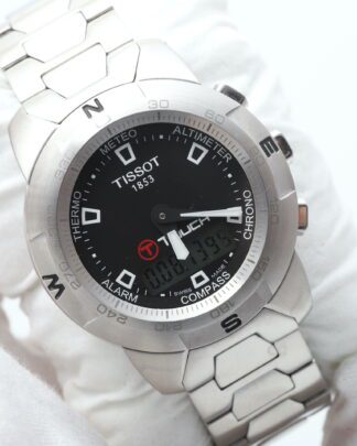 Tissot T- Touch Solar 42mm Titanium Black Dial Men's Watch