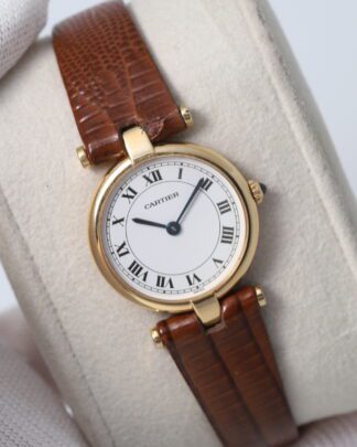 Cartier Vendome 24mm 18ct Gold White Dial Women's Watches