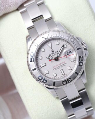 Rolex Yacht Master 169622 Silver Dial Platinum 29mm Women’s Watch