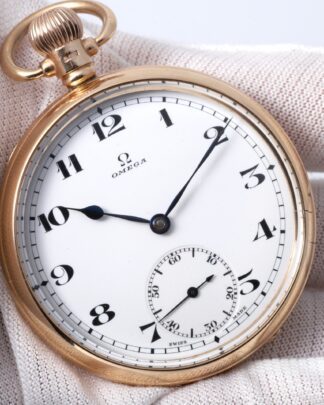 Omega 9ct Solid Gold Manual Wind 1920’ s Pocket Watch