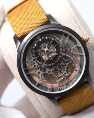 Jaquet Droz Grande Seconde Skeleton Black Ceramic Limited Edition Men's Watch
