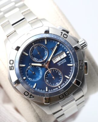 Tag Heuer Aquaracer Chronograph CAF2012 Blue Dial 42mm Steel Men's Watch