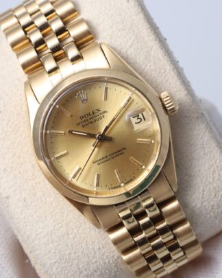 Rolex Datejust 31mm 6624 18ct Solid Gold Champagne Dial Women’s s Watch