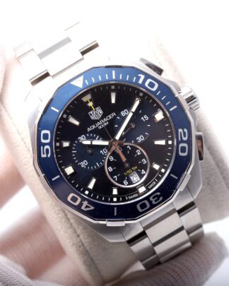 Tag Heuer Aquaracer 43mm Chronograph CAY111 Blue Dial Quartz Men's Watch