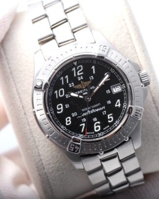 Breitling Colt Ocean A64350 Stainless Steel 38mm Black Dial Quartz Men's Watch