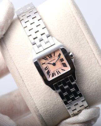 Cartier Santos Demoiselle 2698 Pink Mother of Pearl 22mm Steel Women’s Watch