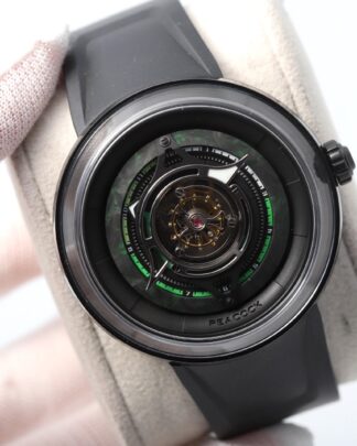 Peacock Tourbillion Black Hole PBG0101  Luminous Unworn Men's Watch