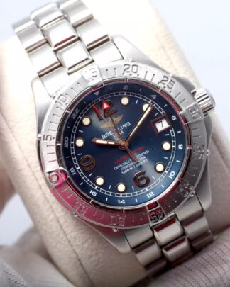 Breitling Superocean GMT Automatic A32360 Blue Dial 42mm Men' s Watch