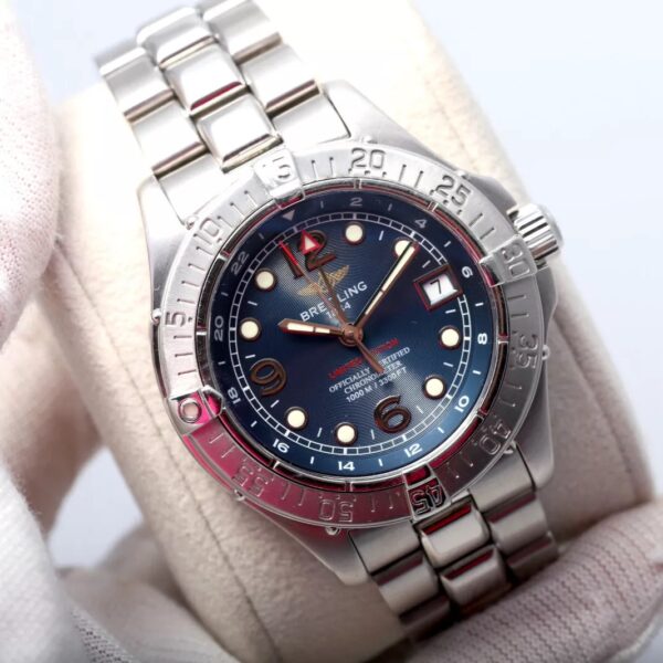 Breitling Superocean GMT Automatic A32360 Blue Dial 42mm Men' s Watch