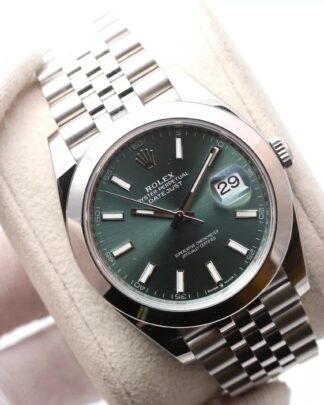 Rolex Datejust 126300 41mm 2025 Mint Green Dial Jubilee Bracelet Men's Watch