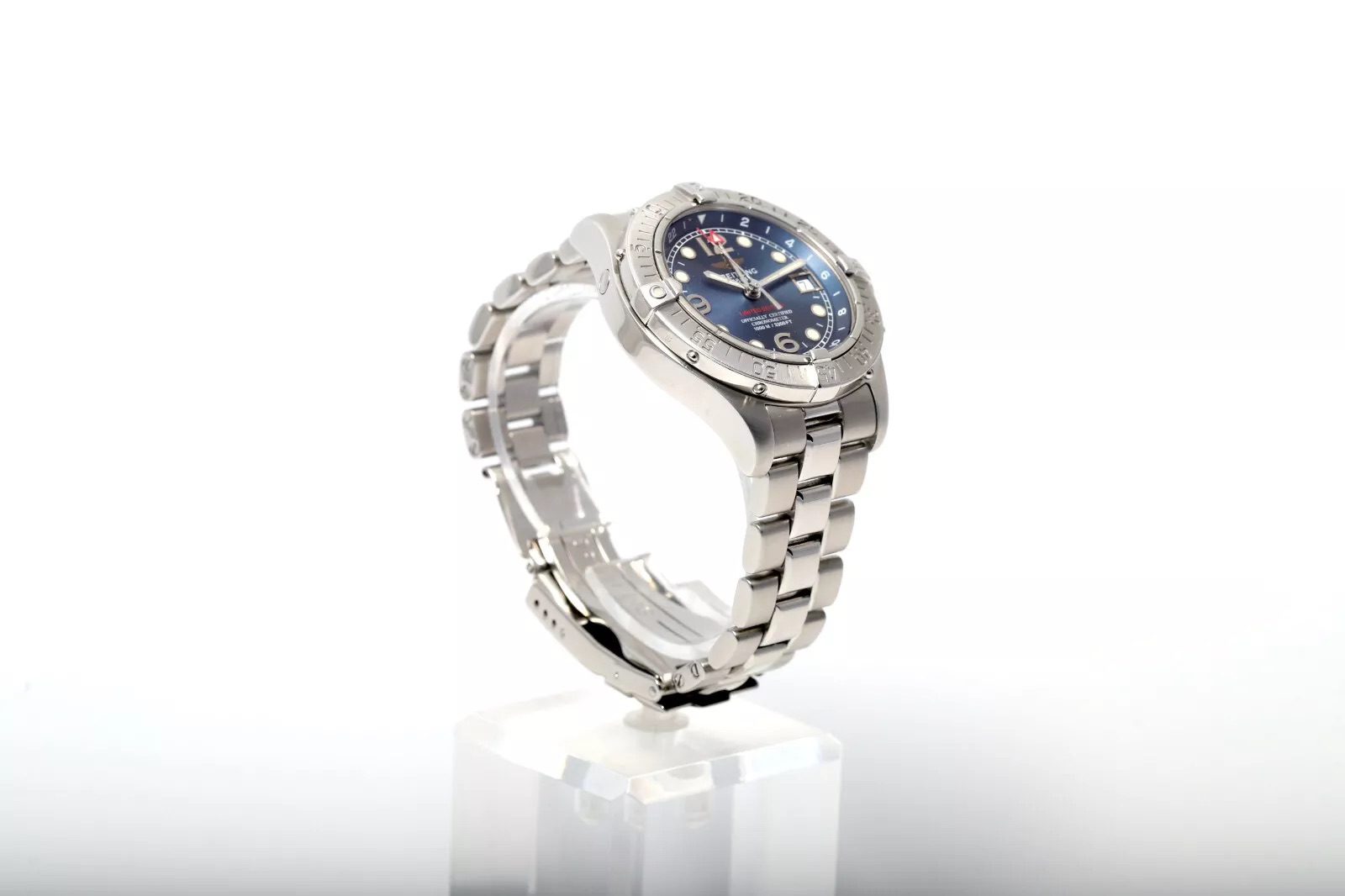 s-l1600 (4) Breitling Superocean GMT Automatic A32360 Blue Dial 42mm Men' s Watch