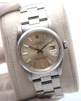 Rolex Oyster Date 1500 Stainless Steel 34mm Grey Dial Automatic Men's Watch